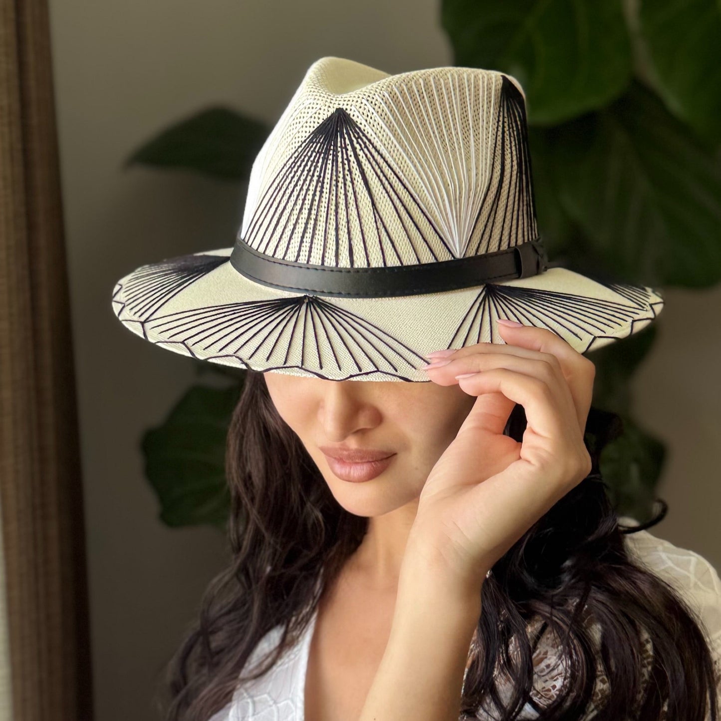 Agave Embroidered Hat