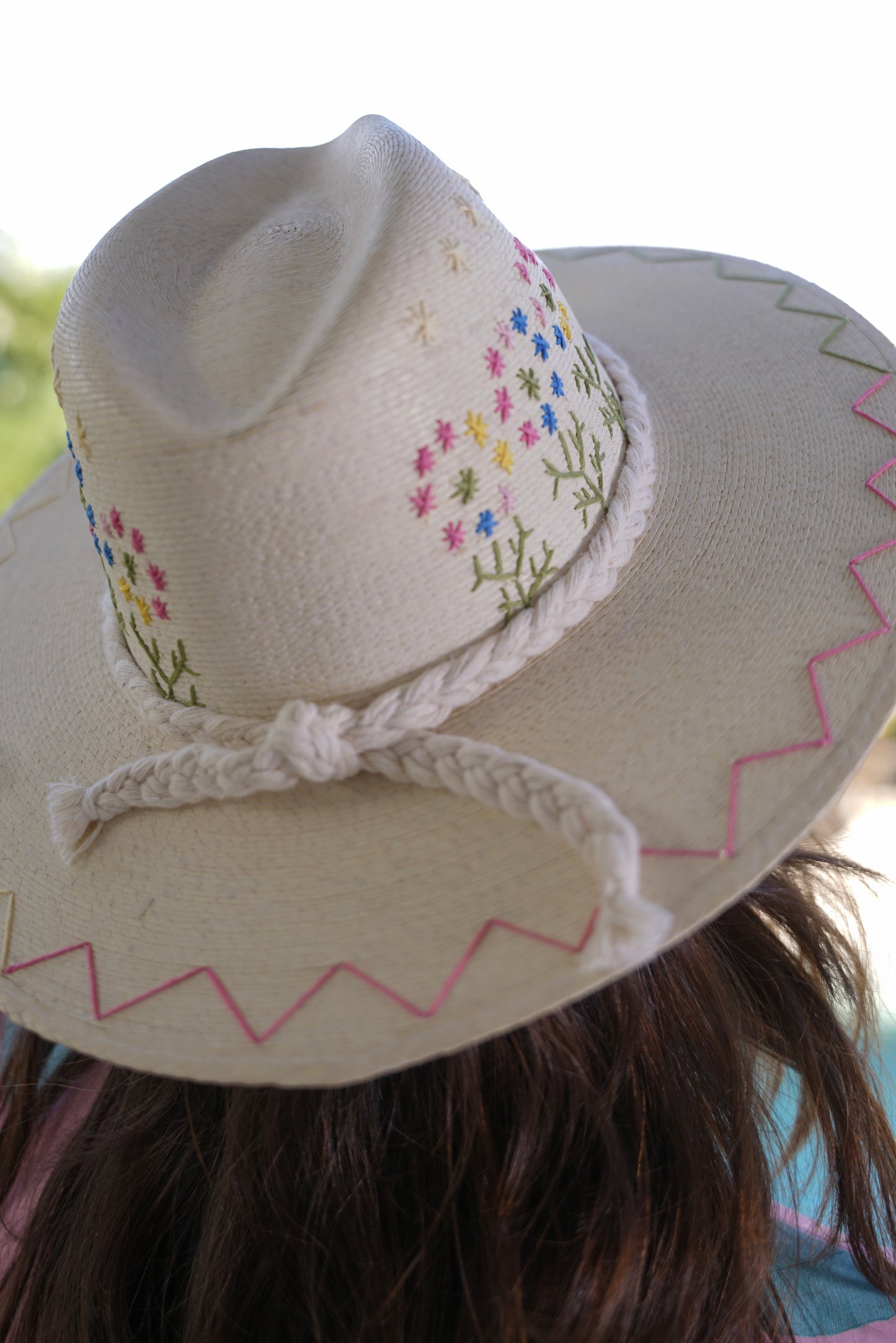 Floral Embroidered Hat
