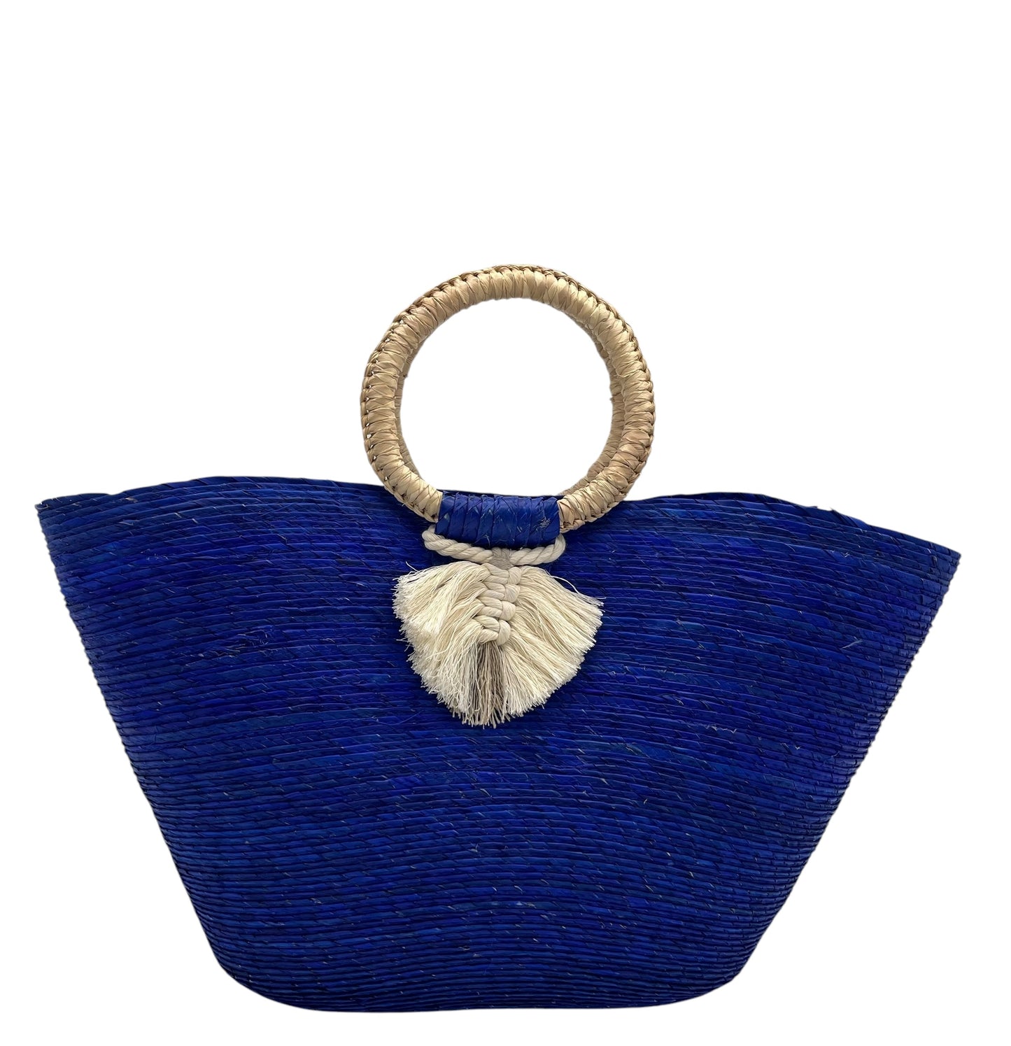Woven Palm Beach Tote
