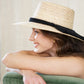 Naples Palm Hat - Half Moon Band