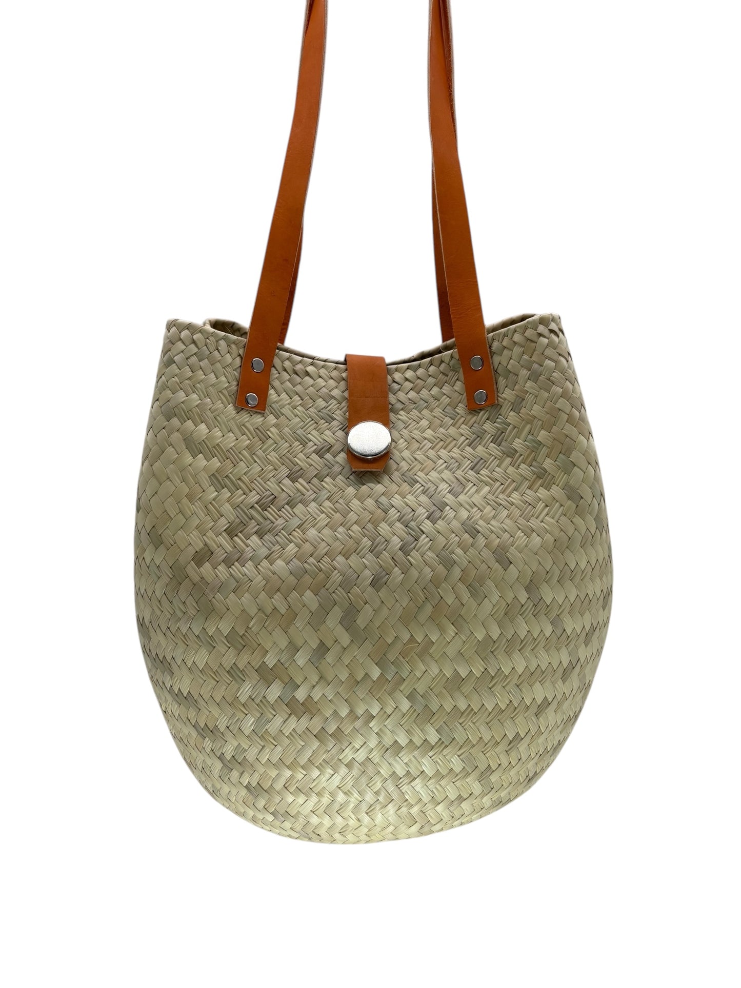 Boho-Chic Woven Straw Bag