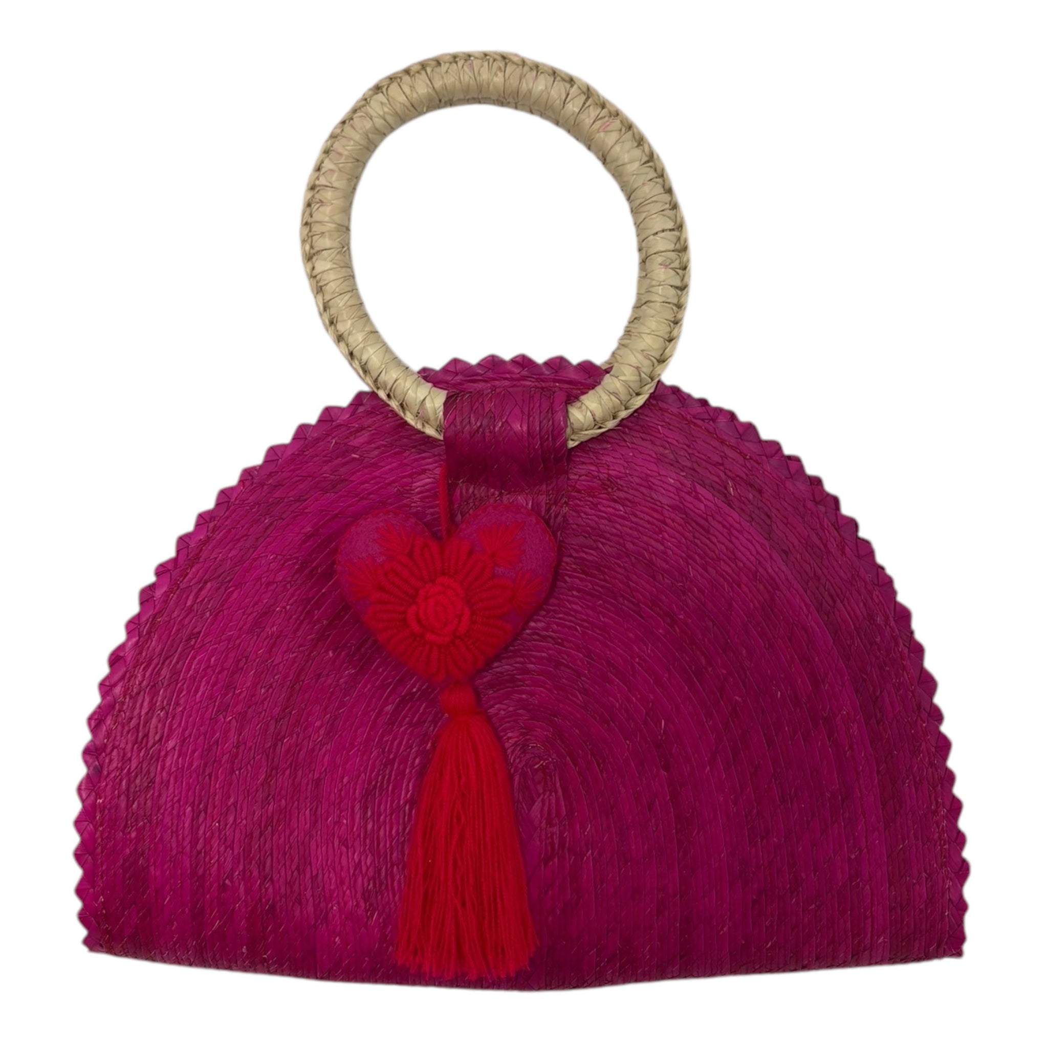 Handwoven Crescent Bag with Pompon – Chisme Lifestyle by Vende Inc.