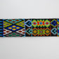 colorful beaded strap with intricate patterns, suitable for cameras or guitars, featuring traditional Huichol designs from Mexico.