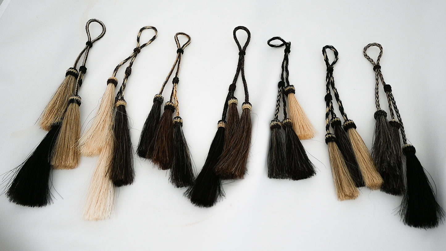 Hand-Braided Horse Tassels